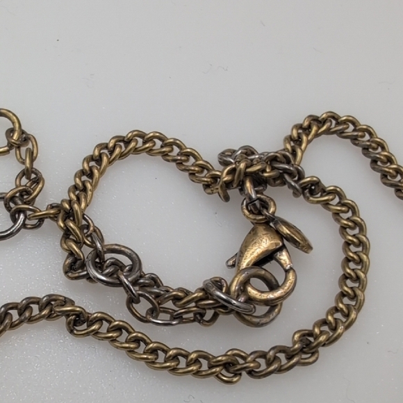 J. Crew Gold and Silver Statement Necklace with Floral Clusters - Picture 4 of 5